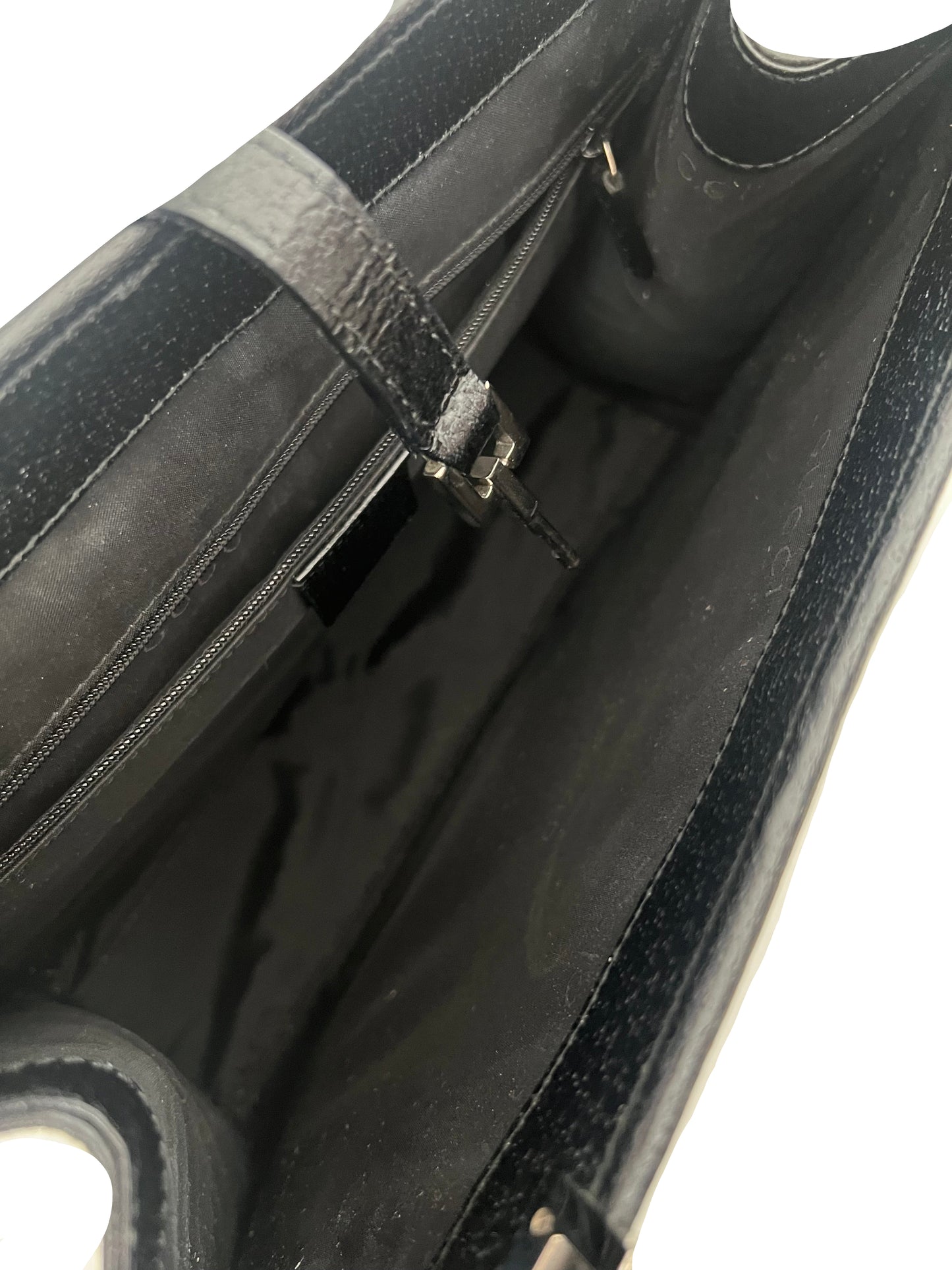 Gucci Vintage Black Pebbled Leather Jackie Tote