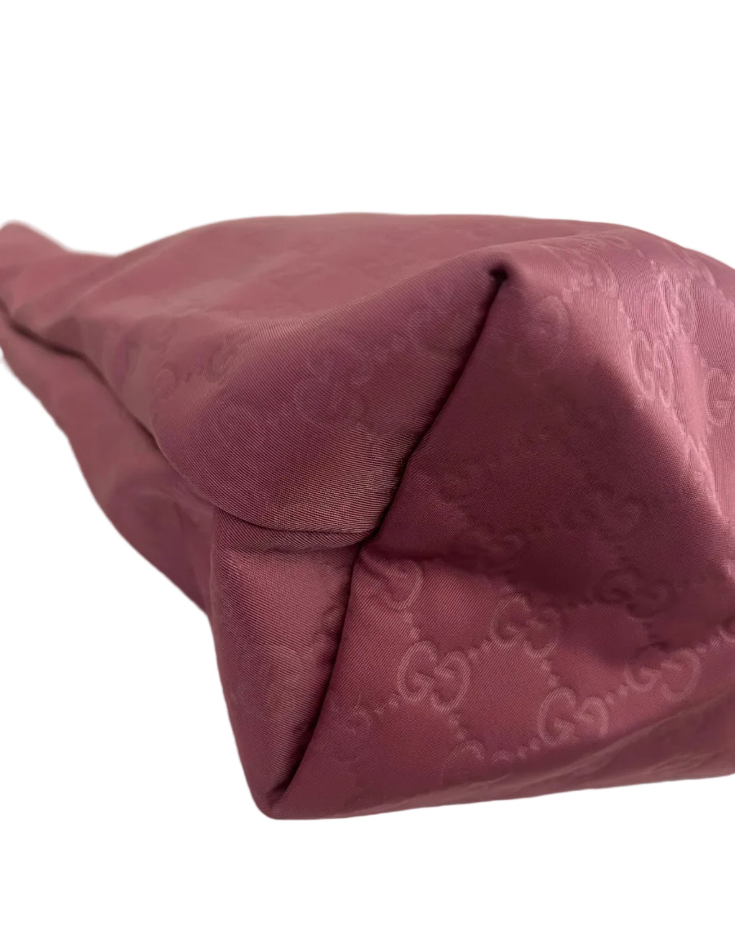 Gucci Pink Nylon & Leather Tote