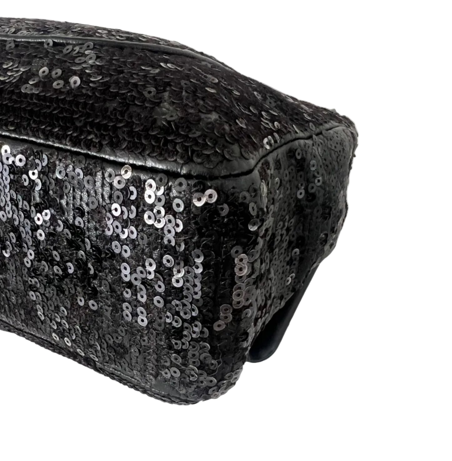 Chanel Black Sequin Lambskin Moonlight on Water Flap Bag