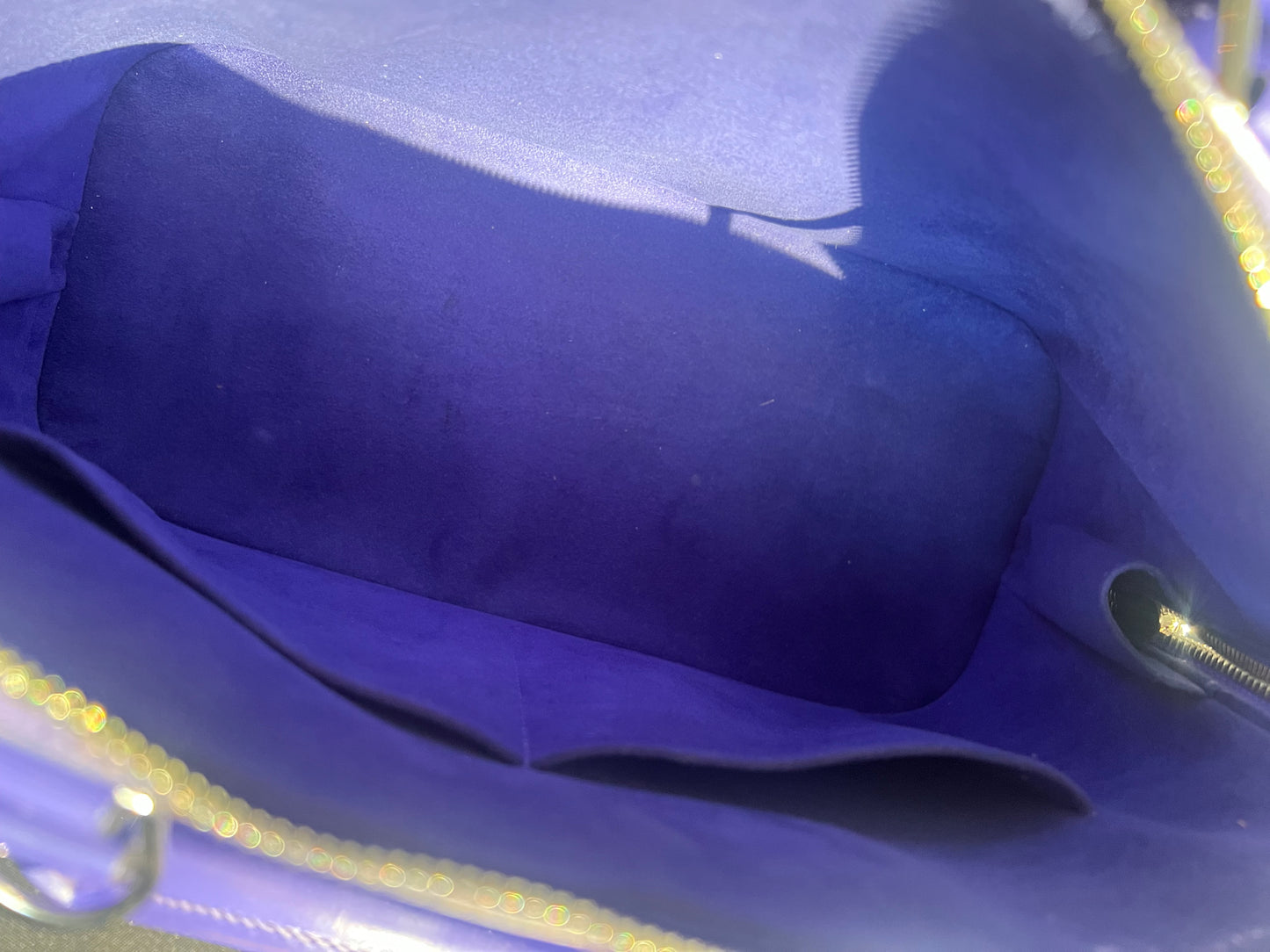 Louis Vuitton Purple Epi Leather Alma