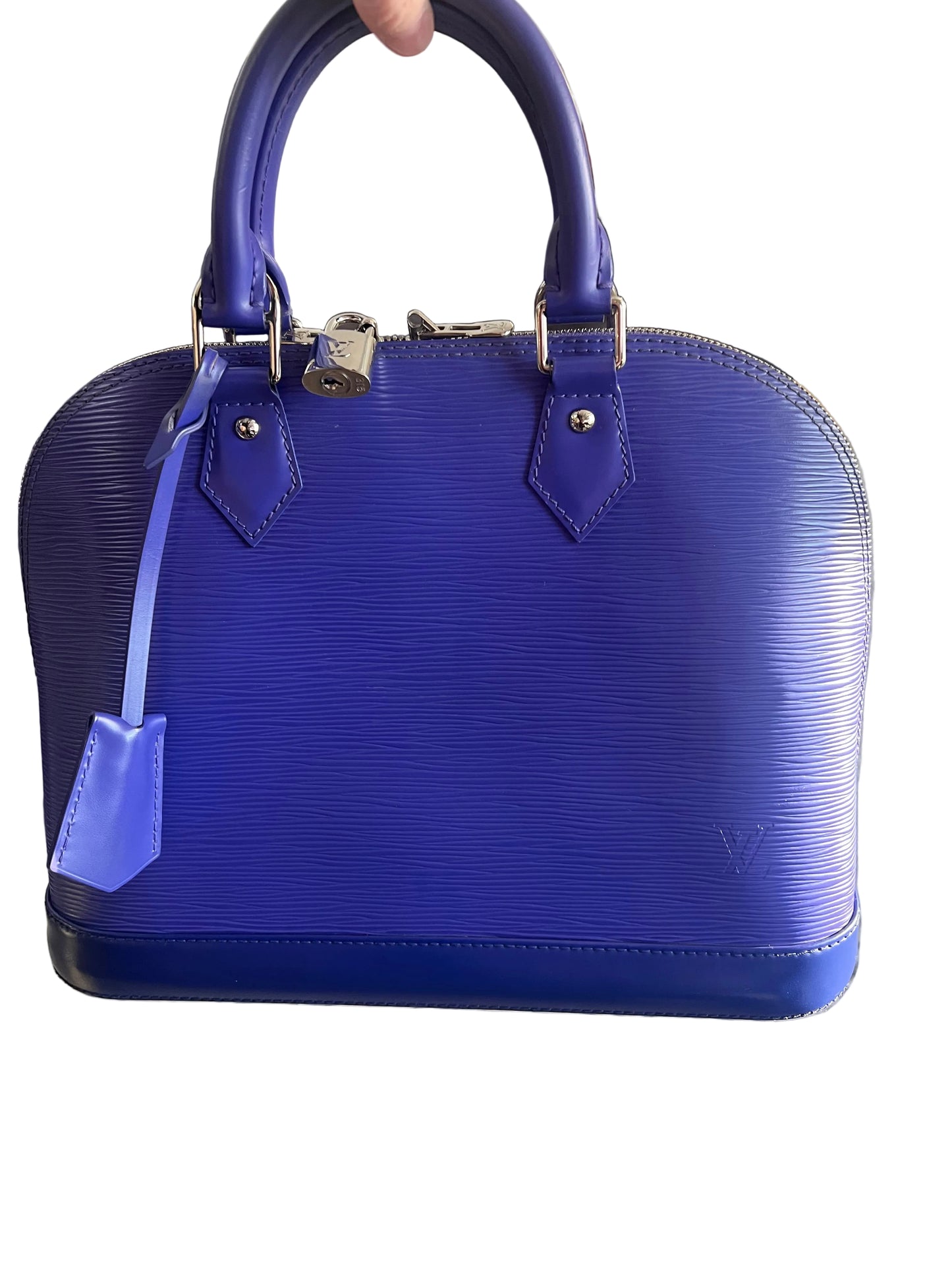 Louis Vuitton Purple Epi Leather Alma