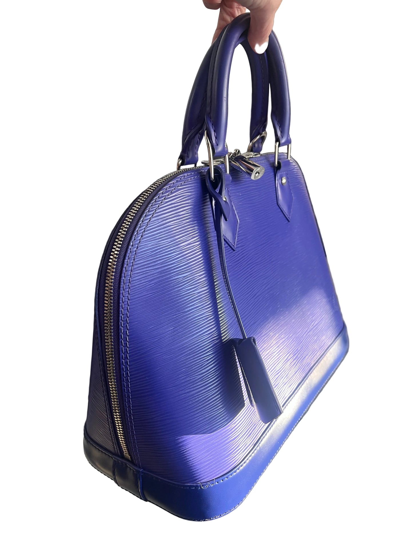 Louis Vuitton Purple Epi Leather Alma