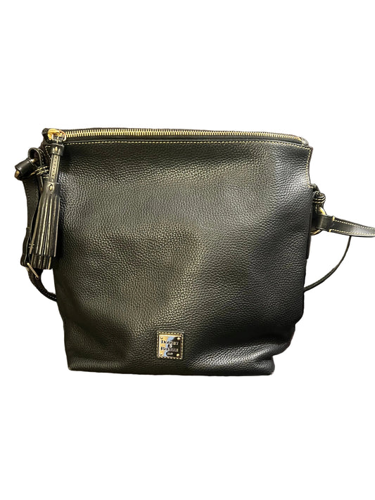 Dooney and Bourke Black Pebbled Leather Hobo