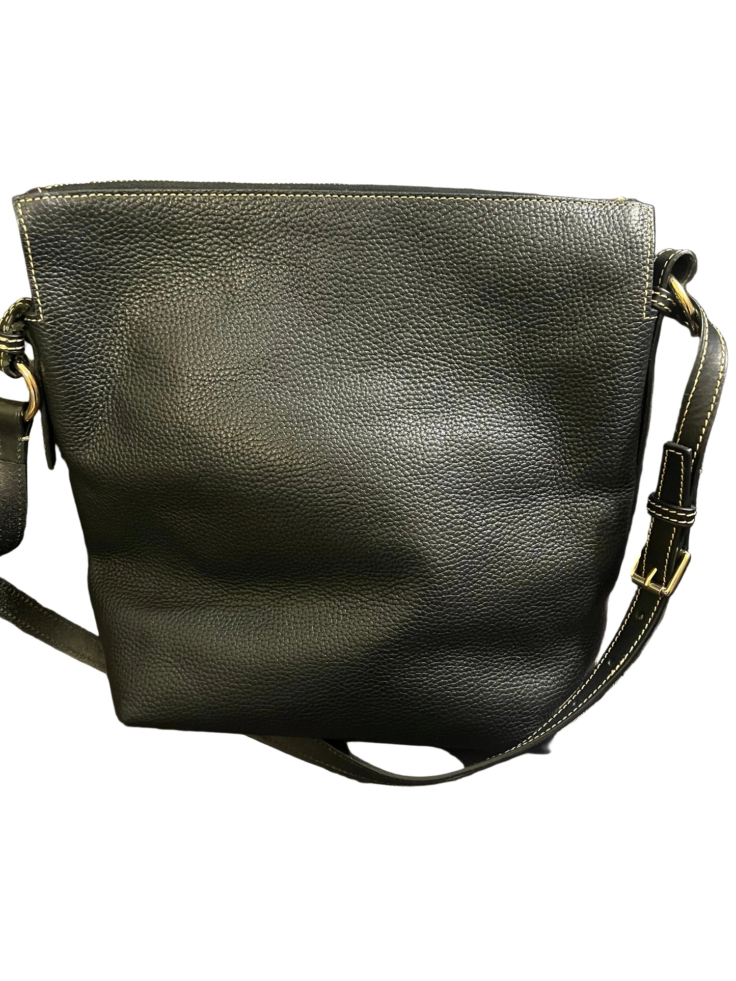 Dooney and Bourke Black Pebbled Leather Hobo