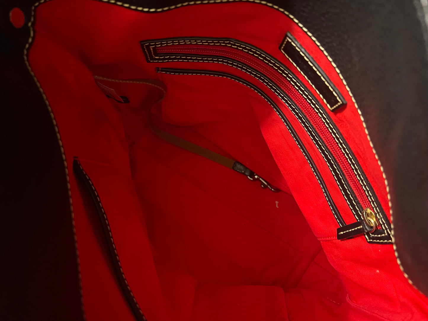 Dooney and Bourke Black Pebbled Leather Hobo