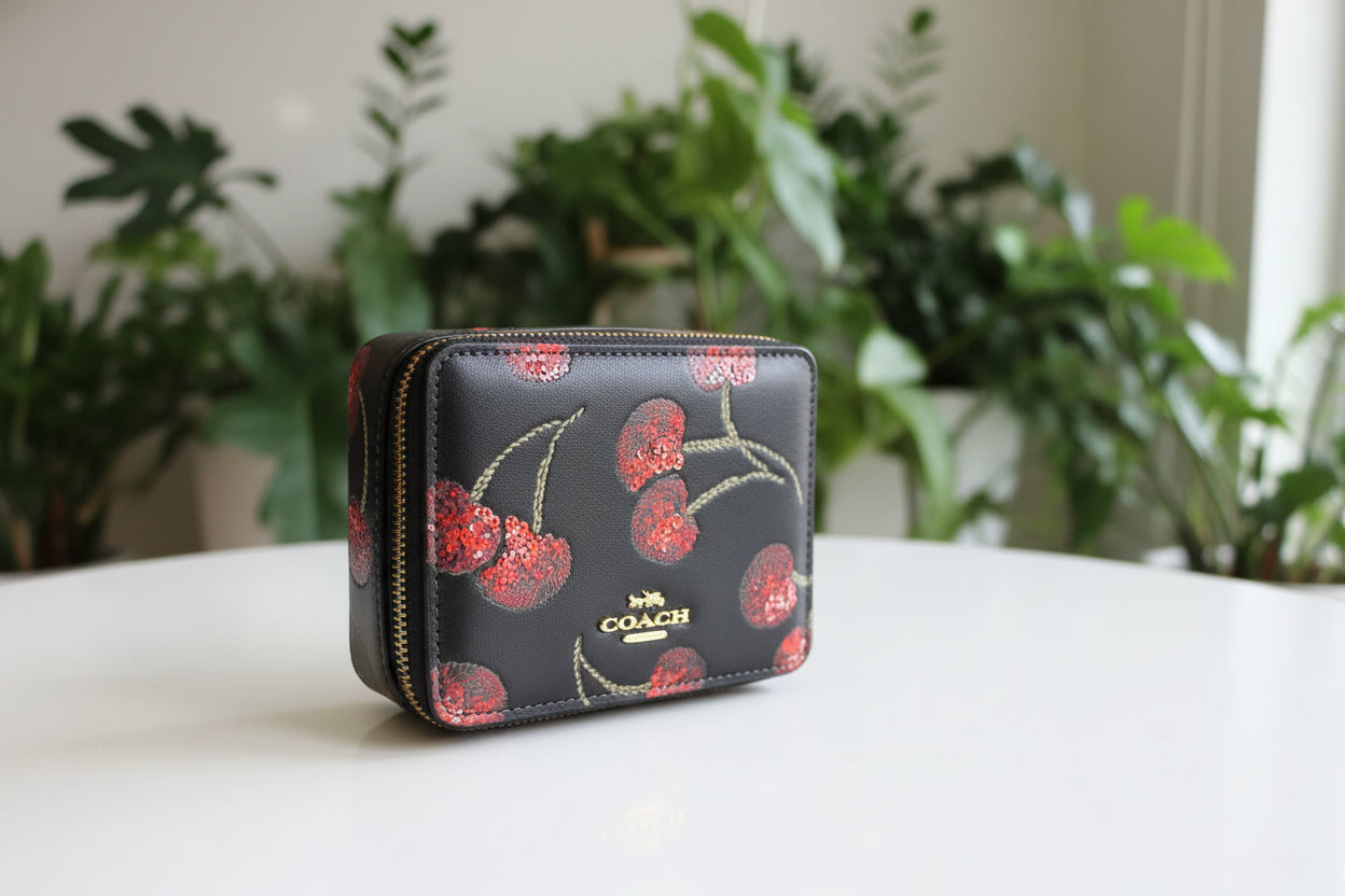Coach Black Cherry Jewelry Case