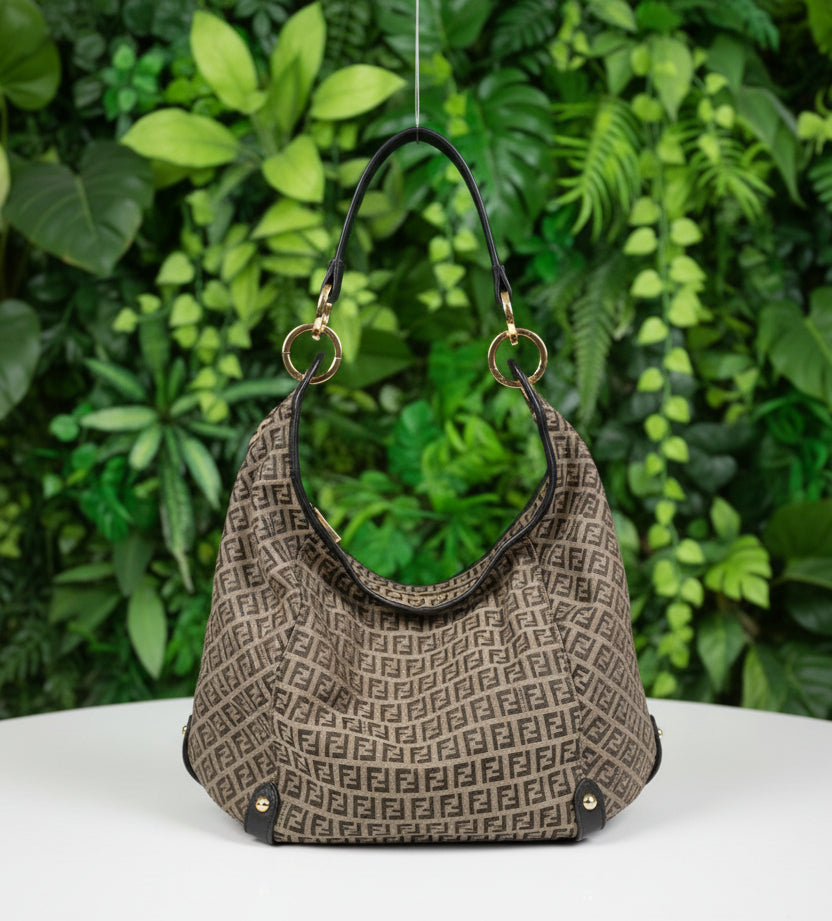 Fendi Vintage Zucchino FF Hobo