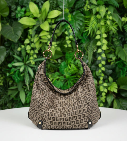 Fendi Vintage Zucchino FF Hobo