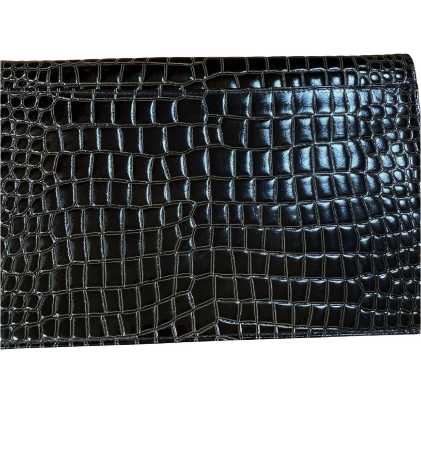 YSL Vintage Croc Clutch