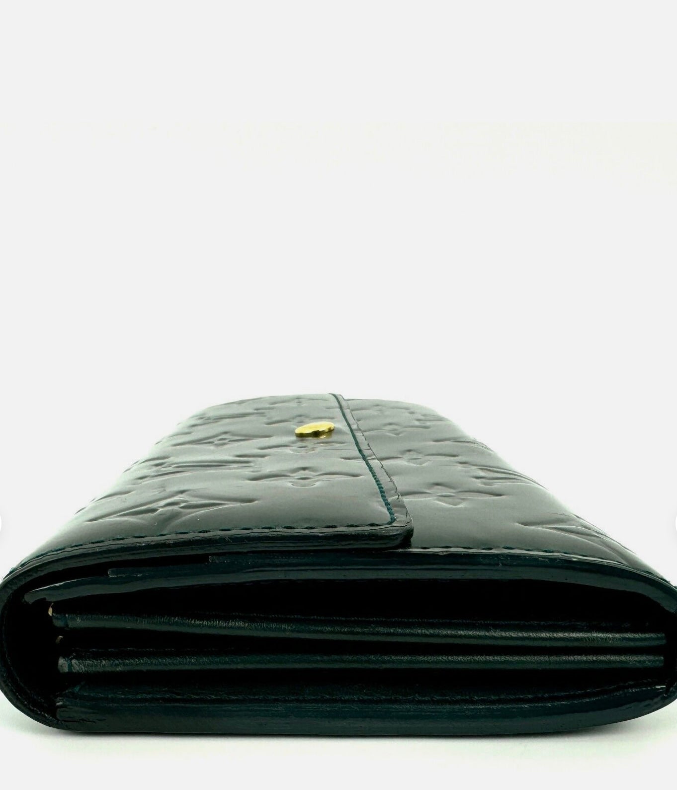 Louis Vuitton Vernis Sarah Wallet Dark Green