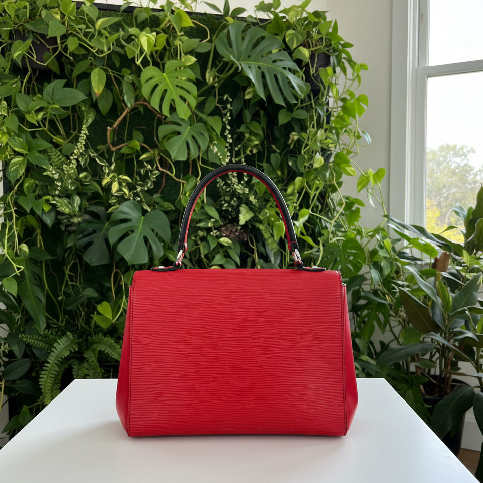 Louis Vuitton Red Epi Leather Cluny
