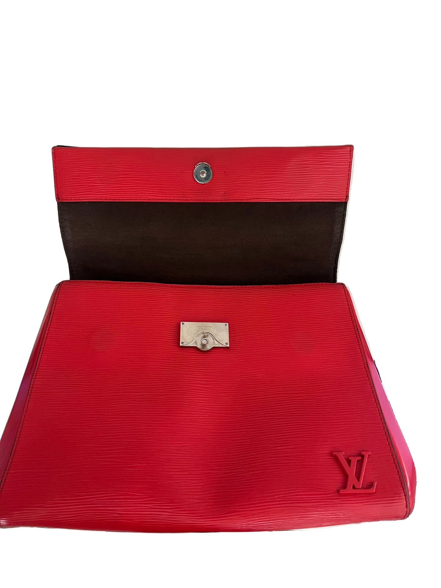 Louis Vuitton Red Epi Leather Cluny