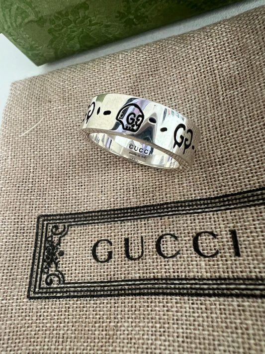 Gucci Ghost Silver Ring - Size 6