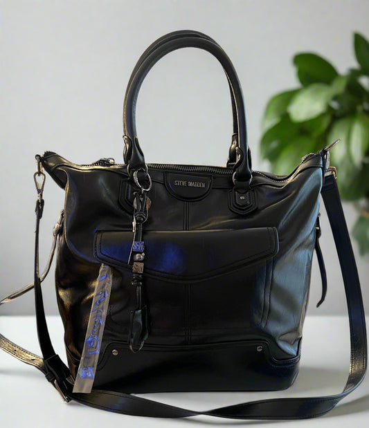 Steve Madden Black Satchel