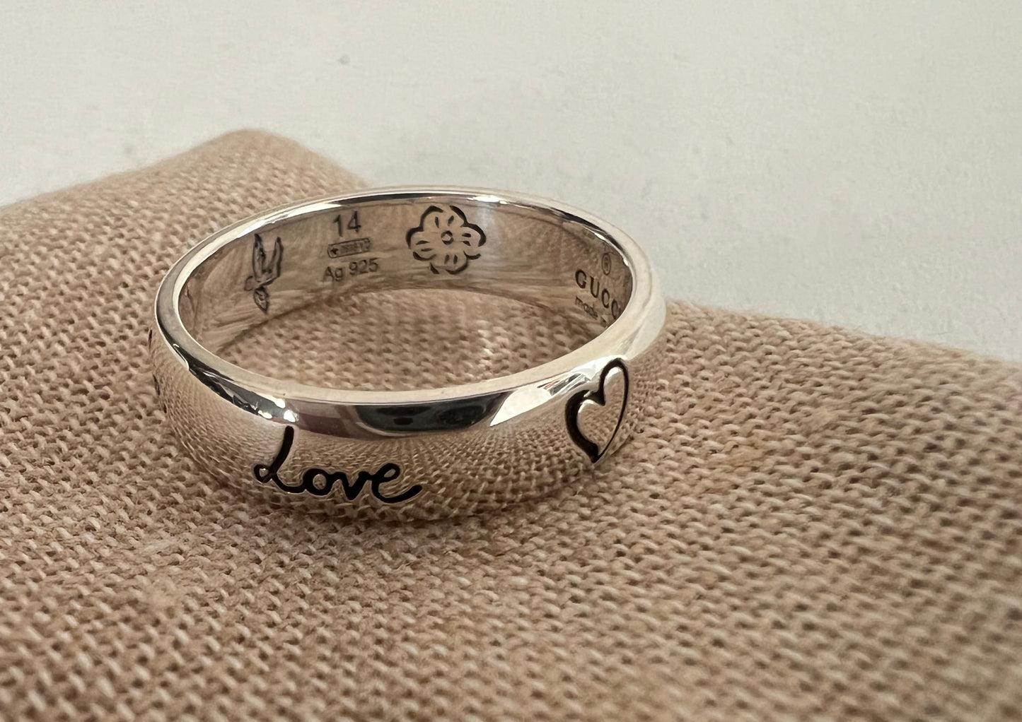 Gucci Blind for Love Silver Ring - Sterling Silver