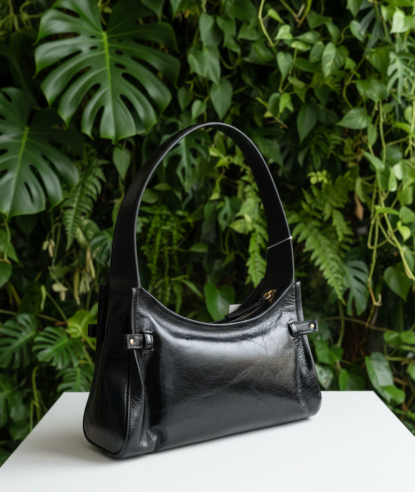Chloe Charms Black Leather Shoulder Bag