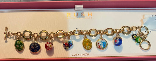 Rush Multicolor Charm Bracelet - Small Charms