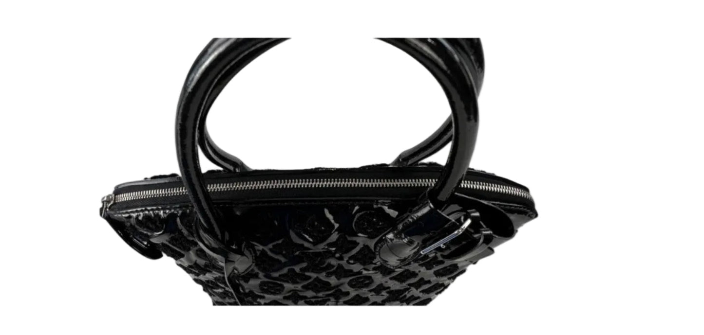 Louis Vuitton Black Monogram Patent Fascination Lockit Bag - Limited