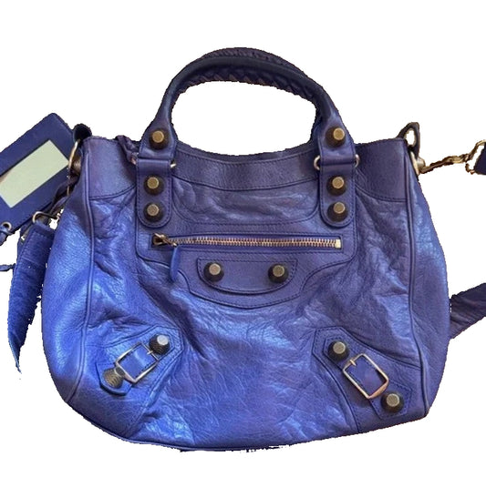 Balenciaga Agneau Giant 21 City Bleu Lavande (Purple)