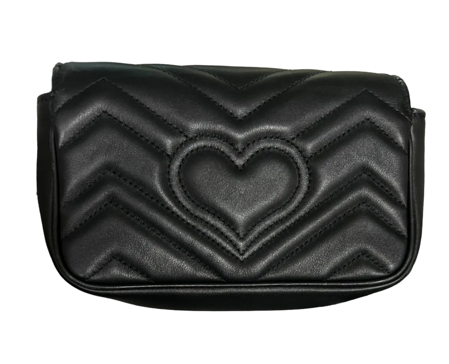 Gucci Black Leather Super Mini Crossbody