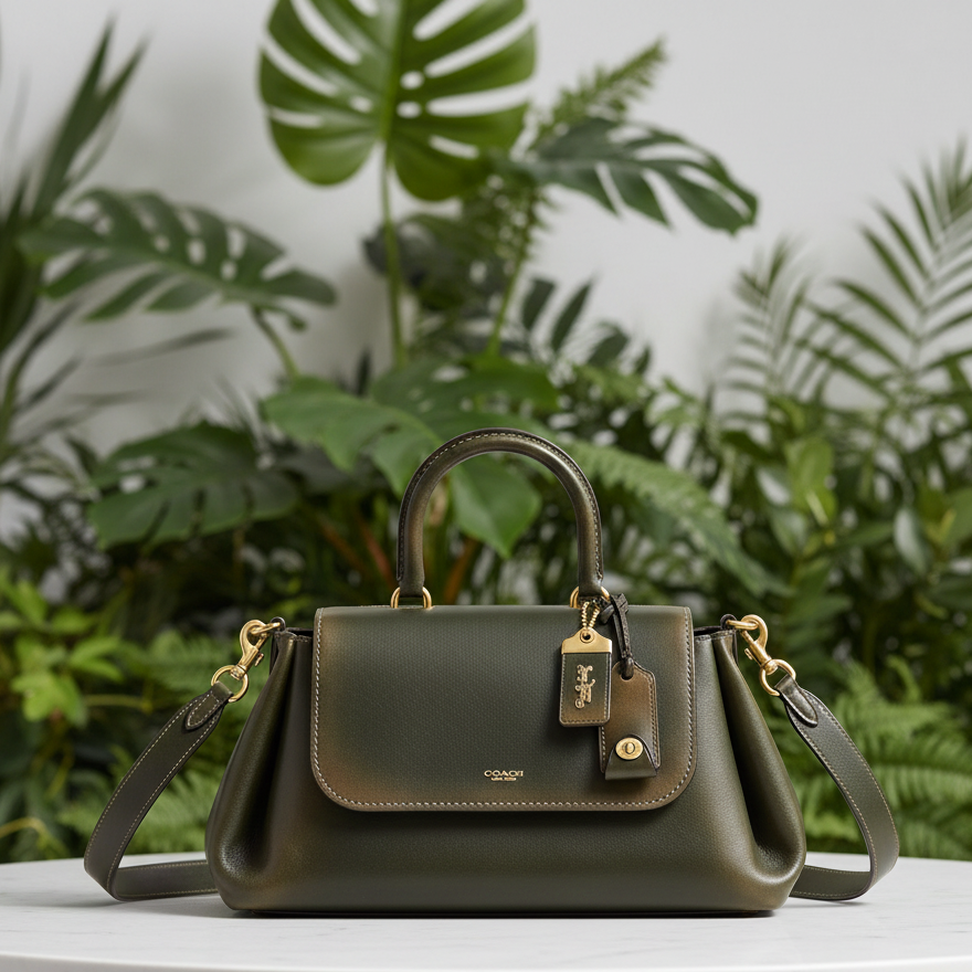 Coach Limited Edition Well Loved Green Slouchy Rogue