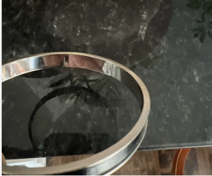 Hermes Lock Charm Bangle